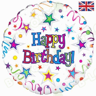happy birthday ribbons stars helium balloon birthday ribbons images