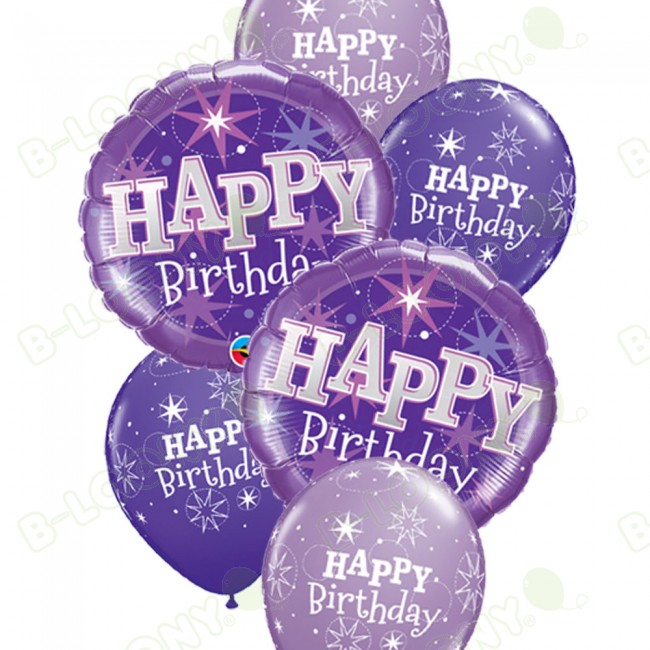 11 Latex B Day Sparkle Violet Lilac