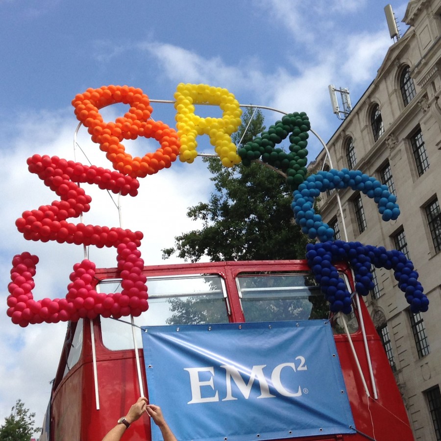 Embrace Bus Balloon Sculpture by B-Loony Ltd