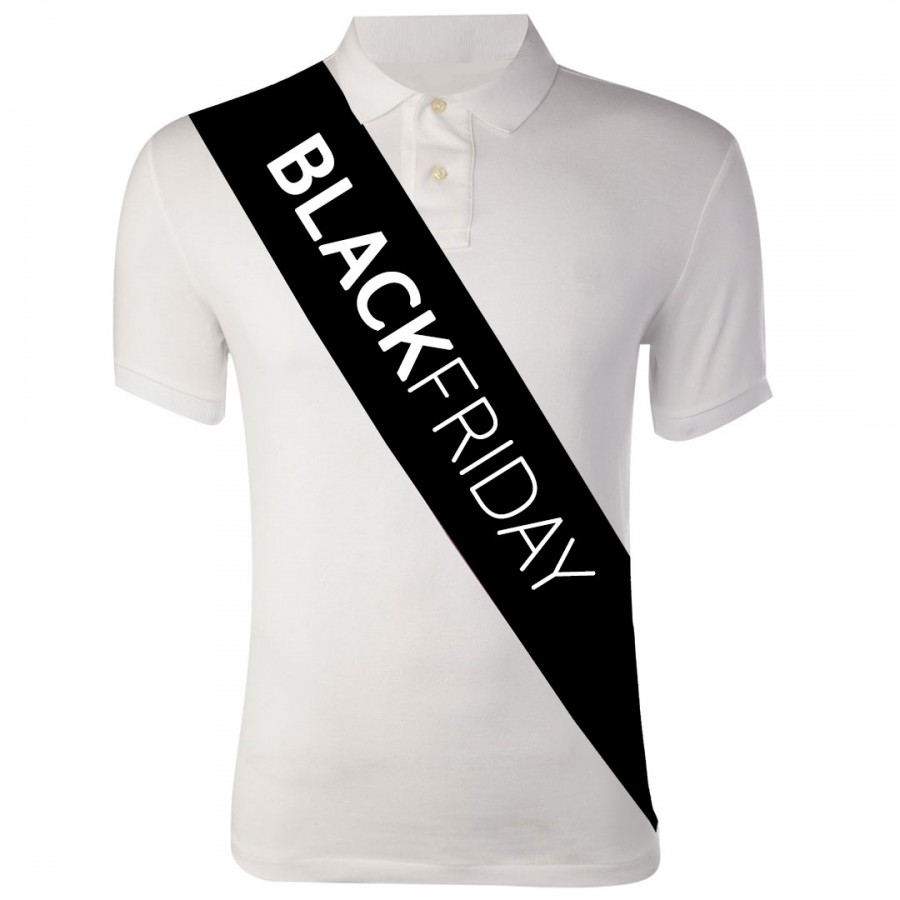 Black Friday Custom Printed Promotional Sashes