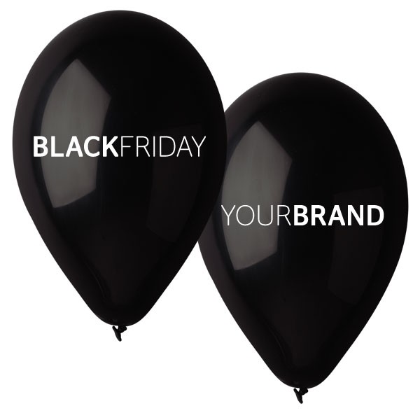Black Friday Custom Printed Natural Rubber Balloons