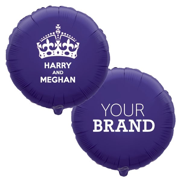 Branded Harry & Meghan Royal Wedding Foil Balloons