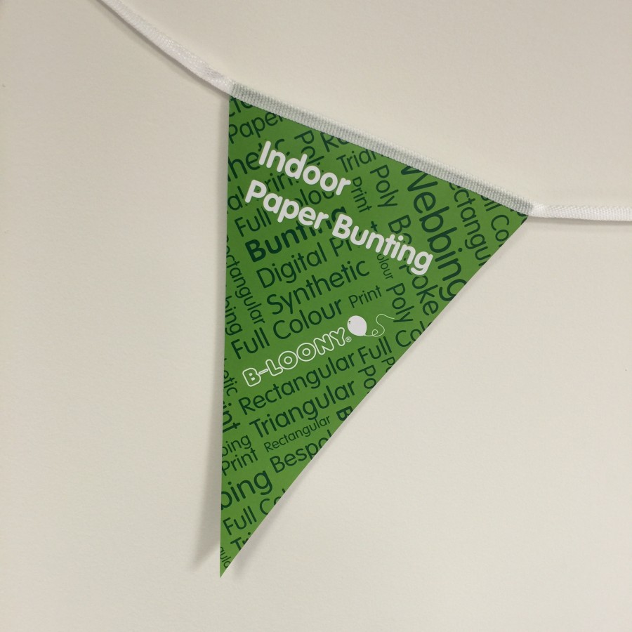 Custom Printed Indoor Paper Bunting