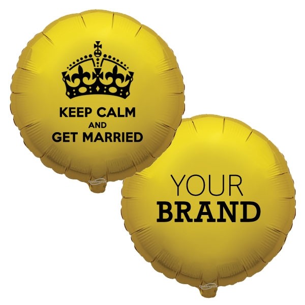 Branded Keep Calm Royal Wedding Foil Balloons