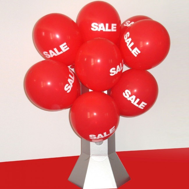 Mini Balloon Display Stand Loaded With Balloons