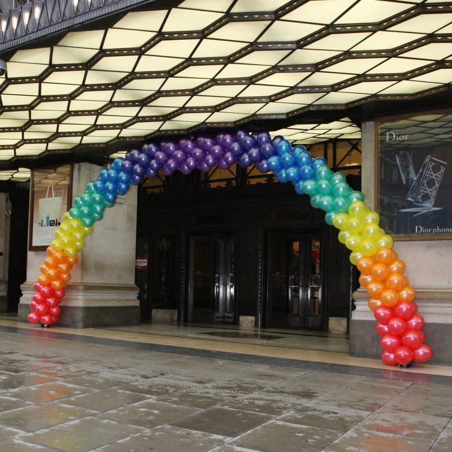 Balloon hot sale arch rainbow