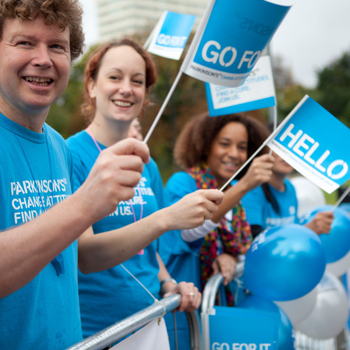 Sustainable Paper Hand Waving Flags for Parkinson's