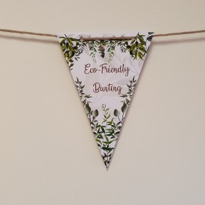 Eco Friendly Threaded Wool & Paper Bunting