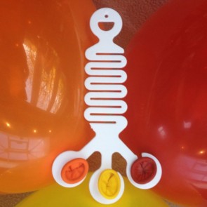 Corner Balloon Hanger for 3 Latex Balloons