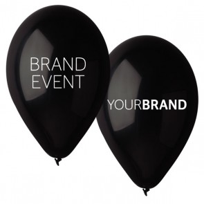 Brand Event Printed Latex Balloons Black