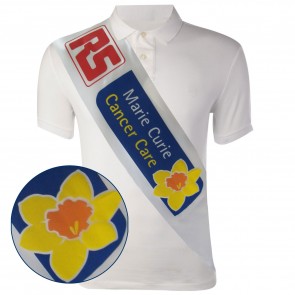 Charity Sash for Fundraising for Marie Curie