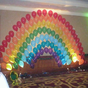 Balloon Arch in Pride Colours