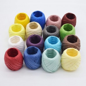 Rolls of Coloured Raffia Ribbon