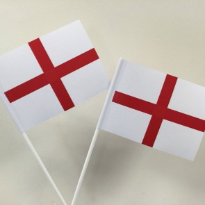 St George Cross England Hand Waving Flags