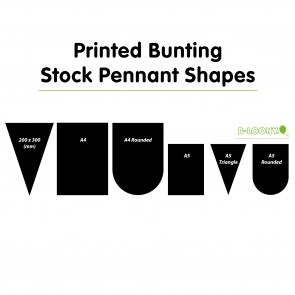 Synthetic Printed Paper Bunting