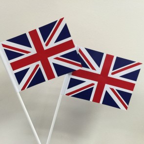 Union Jack Hand Waving Flags