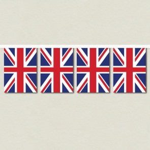 Union Jack Bunting with White Webbing