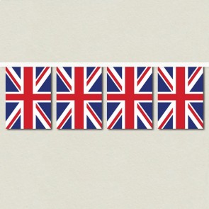 Union Jack Bunting with White Webbing