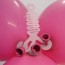 Corner Hanger fitted with 3 Latex Balloons