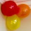 Cluster of 3 Latex Balloons Pinned to Corner