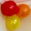 Cluster of 3 Latex Balloons Pinned to Corner