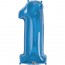 Giant Number 1 Foil Balloon Sapphire Blue
