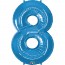 Giant Number 8 Foil Balloon Sapphire Blue