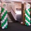 Balloon Columns with Printed Giant Latex Balloon Topper
