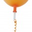 Balloon Valve for Helium Filled Latex Balloons with Orange Ribbon