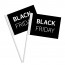 Black Friday Custom Printed Paper Handwaving Flags