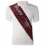 Burgundy Deluxe Screen Printed Sash with 1 Colour Print