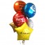 Custom Printed Foil Balloons in a Cluster