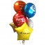 Custom Printed Foil Balloons in a Cluster