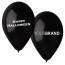 Happy Halloween Printed Latex Balloons Black