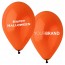 Happy Halloween Printed Latex Balloons Orange