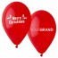 Merry Christmas Printed Latex Balloons Red
