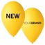 NEW Printed Latex Balloons Yellow