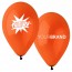 NEW Printed Latex Balloons Orange