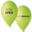 Now Open Printed Latex Balloons Green