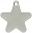 White Plastic Star Handheld Balloon Weight