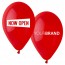 Now Open Printed Latex Balloons Red