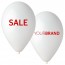 Printed SALE Latex Balloons White