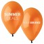 Summer Deals Printed Latex Balloons Orange