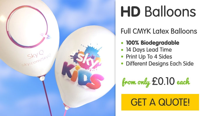 HD Printed Multicolour Latex Balloons