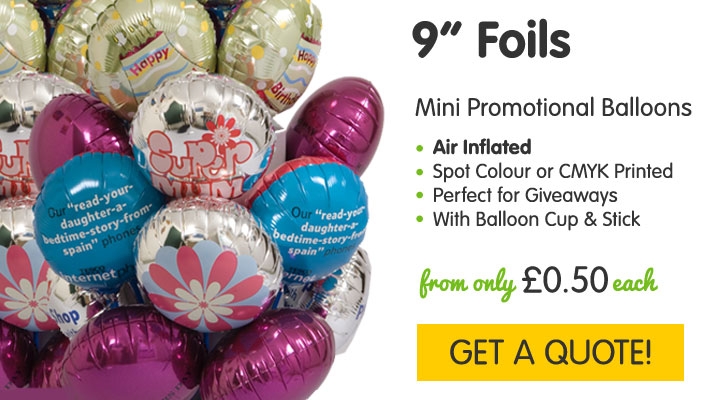 Mini Promotional Foil Balloons