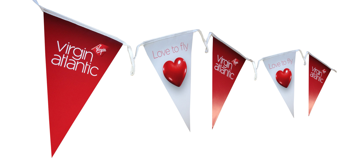 Virgin Atlantic Branded Bunting