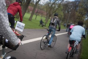 Pedal on Parliament Flags