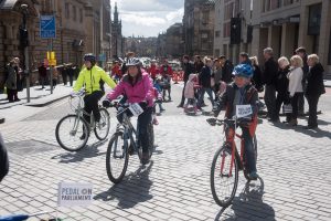 Pedal on Parliament Flag