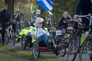 Hand Waving Flags - Pedal on Parliament